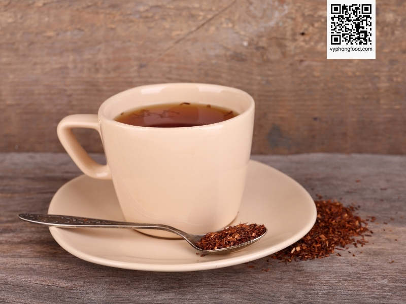 Image of African Dawn rooibos tea from Cederberg, South Africa, highlighting its PDO-protected origin, premium quality, and official import distribution by veggie.vn.