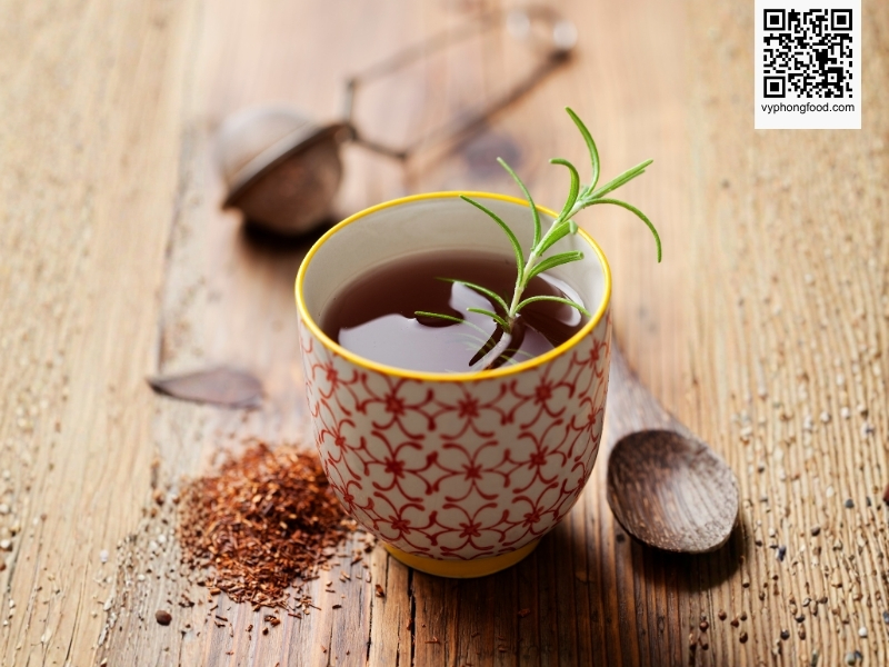 Image showing rooibos tea, the only herbal plant that grows naturally in South Africa within the Fynbos ecosystem, rich in antioxidants and caffeine free, traditionally used by the Khoi San people.