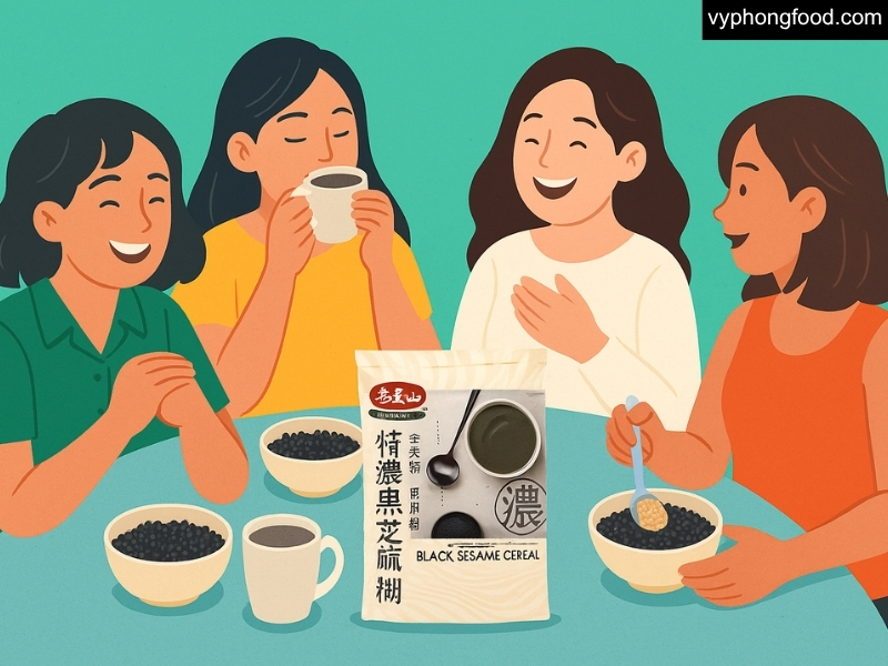 Hình ảnh minh họa sử dụng thực phẩm chay ăn liền đúng cách — đọc nhãn, bảo quản theo hướng dẫn, pha bột ngũ cốc dinh dưỡng greenmax đài loan, mua từ vyphongfood để đảm bảo an toàn thực phẩm.