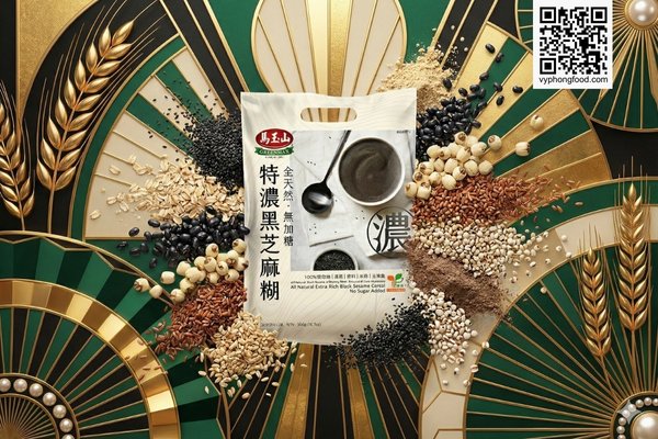 Bột ngũ cốc dinh dưỡng từ mè đen và các loại hạt Greenmax Đài Loan - Giải pháp hỗ trợ tiêu hóa, ngủ ngon và chắc xương cho người cao tuổi, nhập khẩu chính hãng bởi Veggie.vn.