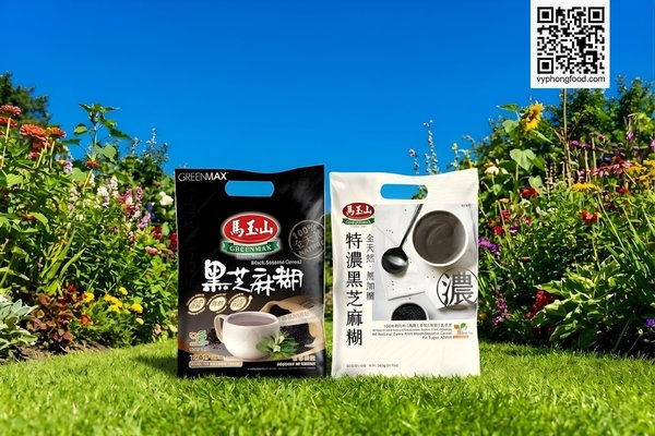 Hình ảnh minh họa sản phẩm Bột ngũ cốc dinh dưỡng từ mè đen và các loại hạt Greenmax (nhập khẩu Đài Loan). Sản phẩm giàu dinh dưỡng, chuẩn Clean Label, tốt cho người giảm cân và người già. Phân phối độc quyền bởi Veggie.vn.