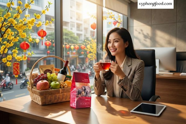 Hộp hồng trà rooibos Nam Phi African Dawn túi lọc làm quà tặng sức khỏe ý nghĩa ngày Tết