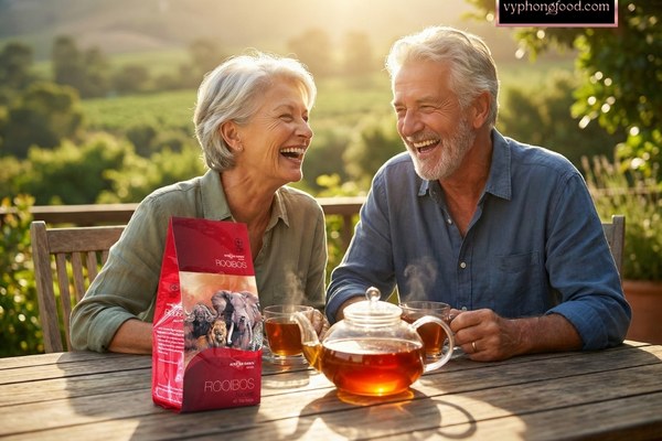 African Dawn South African Rooibos herbal tea for healthy blood pressure and cardiovascular support.