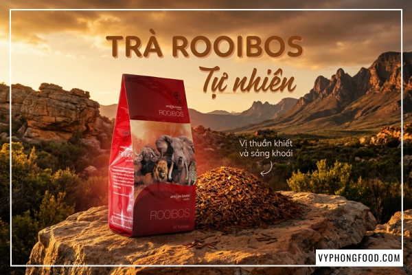 trà thảo mộc túi lọc cao cấp african dawn rooibos tea 40 túi nhập khẩu.