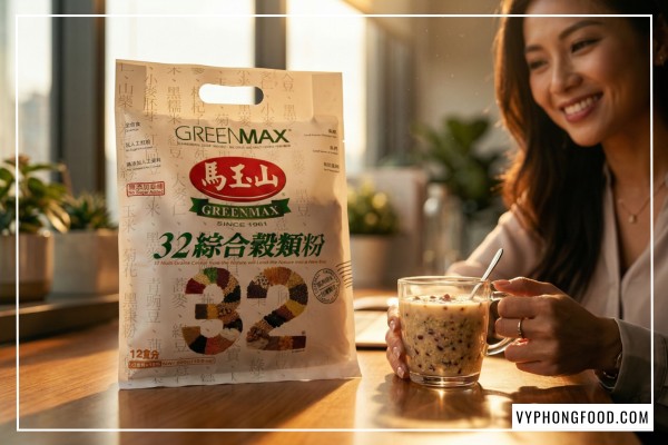 Review bột ngũ cốc dinh dưỡng giảm cân Greenmax Đài Loan 32 loại hạt không đường nhập khẩu chính ngạch Vy Phong Food