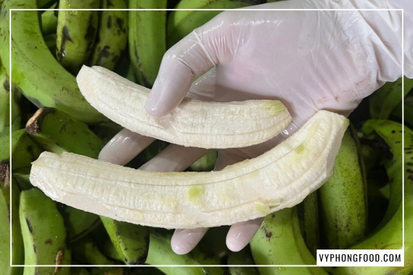 Hũ bột chuối xanh QNA Farm nguyên chất sấy lạnh đạt chuẩn OCOP hỗ trợ dạ dày và giảm cân.