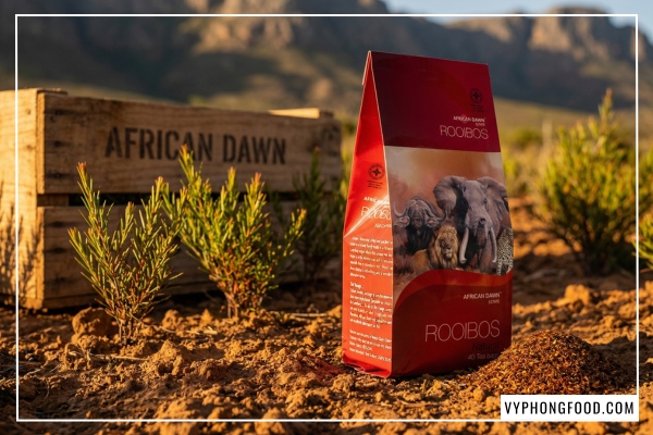 hồng trà rooibos nam phi chính hãng tại veggie vn giàu hoạt chất aspalathin ngăn ngừa lão hóa