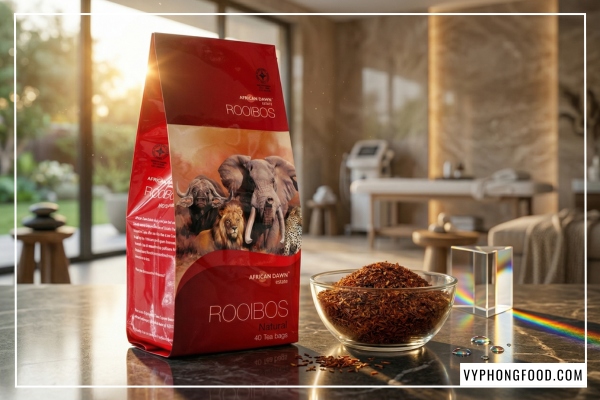 hồng trà rooibos nam phi chính hãng tại veggie vn giàu hoạt chất aspalathin ngăn ngừa lão hóa