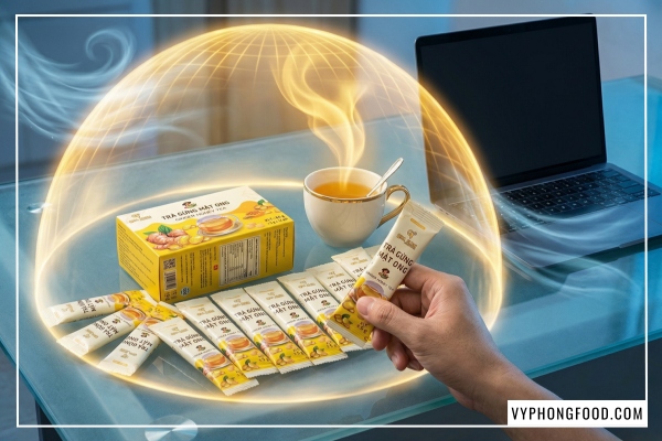 10 công dụng của trà gừng với mật ong cho sức khỏe dân văn phòng.