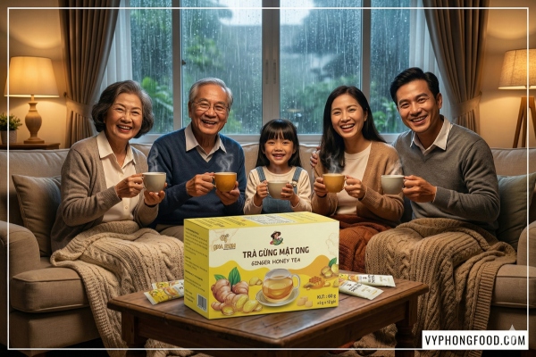 Công dụng của trà gừng với mật ong giúp giải cảm và tăng sức đề kháng hiệu quả cho cả gia đình vào thời điểm giao mùa.