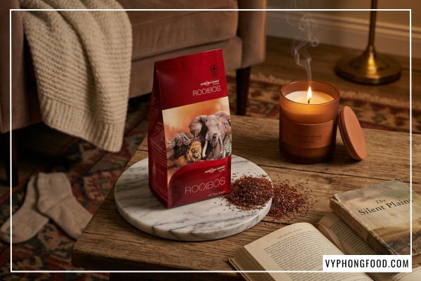 Trà rooibos có tác dụng gì cho tim mạch: Ly hồng trà Nam Phi chính hãng African Dawn giúp ổn định huyết áp và giảm cholesterol xấu