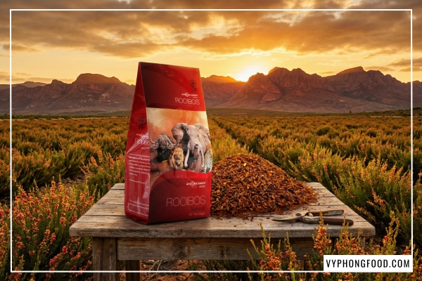 Trà rooibos có tác dụng gì cho tim mạch: Ly hồng trà Nam Phi chính hãng African Dawn giúp ổn định huyết áp và giảm cholesterol xấu