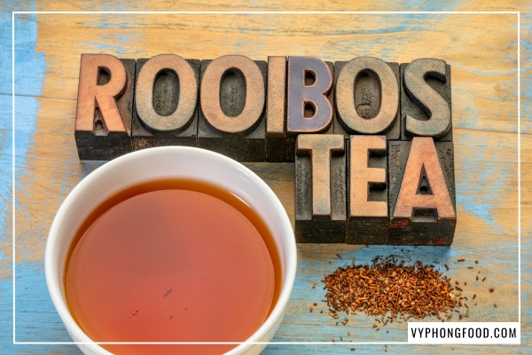 Giải đáp trà rooibos có tác dụng gì và hình ảnh trà rooibos Nam Phi chính hãng African Dawn túi lọc cao cấp nhập khẩu bởi Vy Phong Food