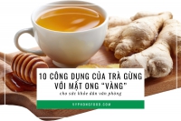 10 Công dụng của trà gừng với mật ong cho dân văn phòng.